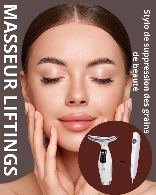 MASSEUR LIFTINGS & STYLO DE SUPPRESSION DES GRAINS DE BEAUTÉ