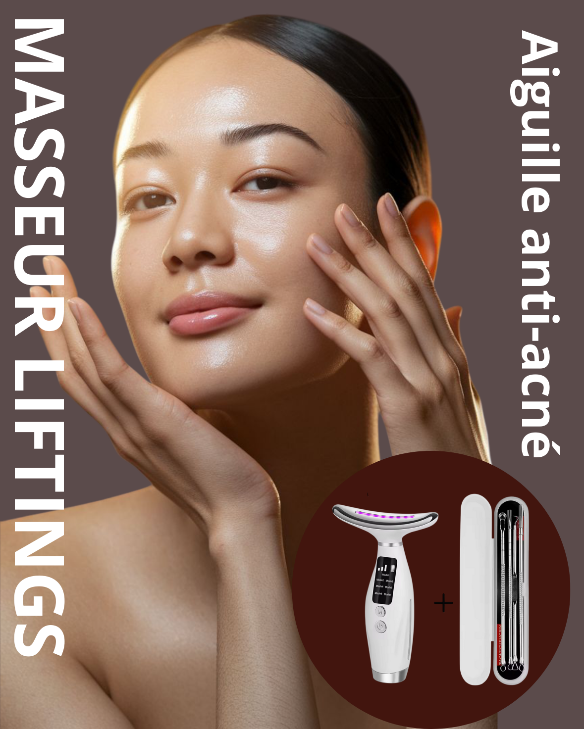 MASSEUR LIFTINGS & AIGUILLE ANTI ACNÉ